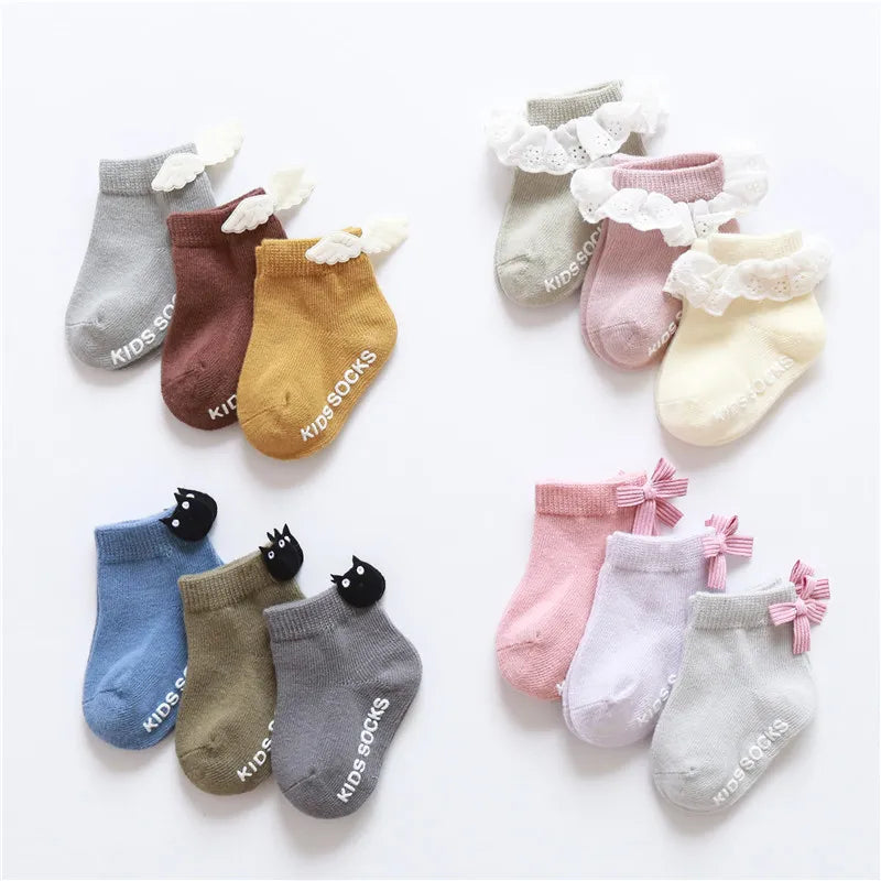 3 pares de calcetines para bebé