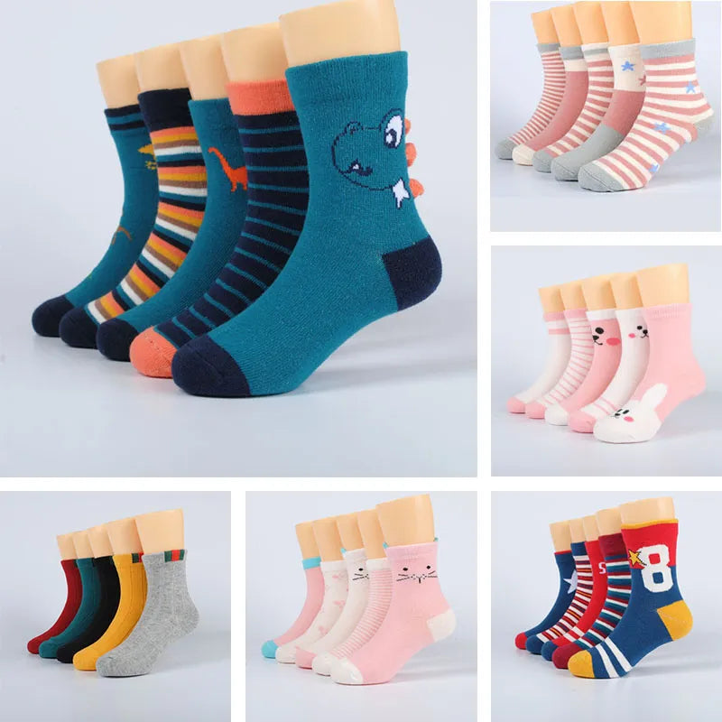 5 Pairs of Socks for Children and Babies